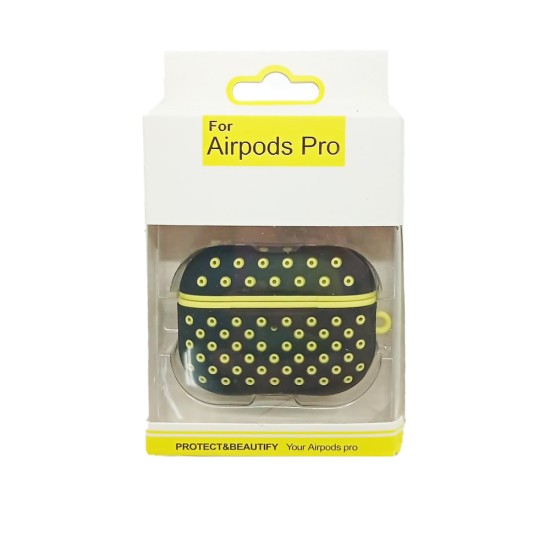 FASHION DESIGN CASE FOR APPLE AIRPODS PRO BLACK YELLOW FASHION DESIGN CASE FOR APPLE AIRPODS PRO BLACK YELLOW
